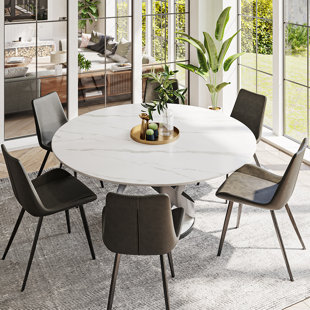 Quartz dining discount table and chairs